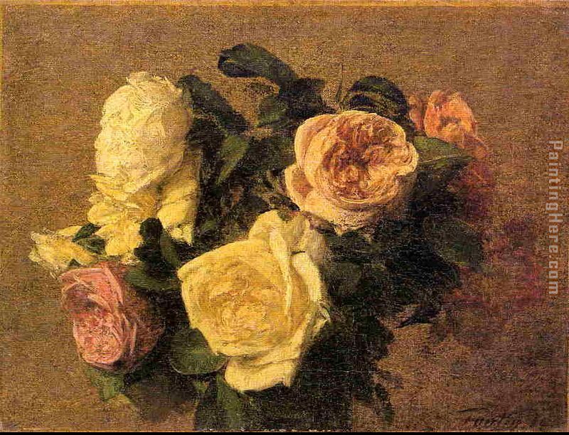 Roses XIII painting - Henri Fantin-Latour Roses XIII art painting